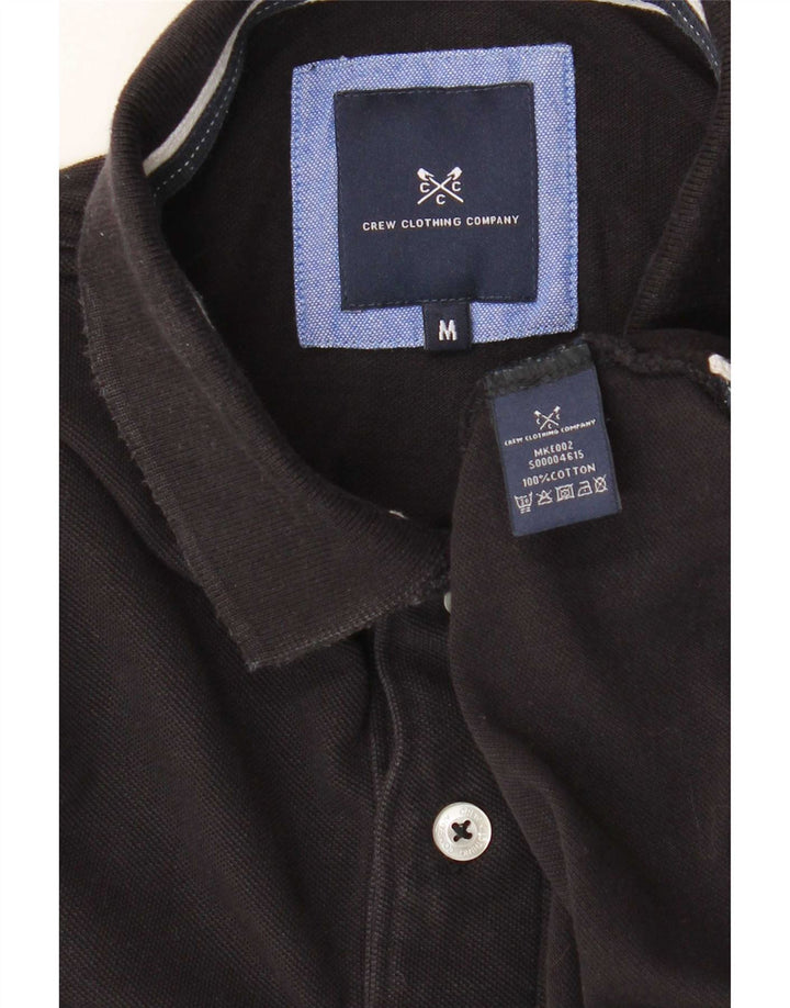 Crew Clothing Polo Homme Coton Noir Moyen