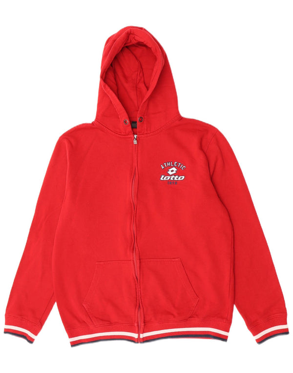 Pull à capuche zippé Lotto Femme XL Rouge Coton