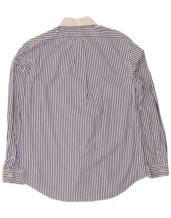 Polo Ralph Lauren Chemise sur mesure pour homme en coton à fines rayures bleues