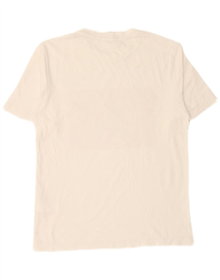 CALVIN KLEIN JEANS T-Shirt Graphique Coupe Regular Homme Blanc Moyen