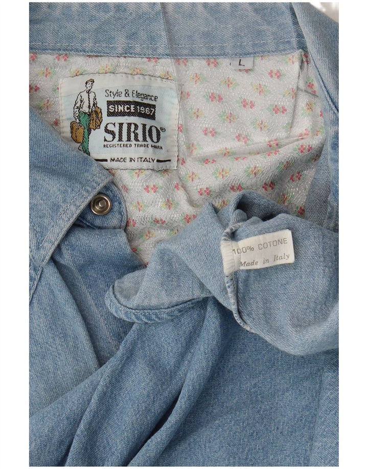 Sirio Chemise en Jean Homme Grand Bleu Coton