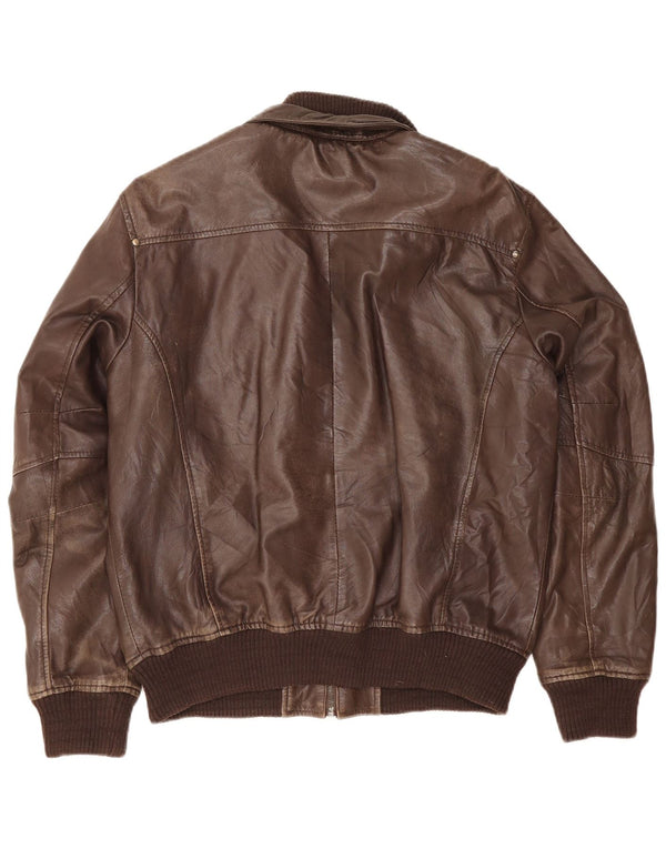 Conbipel Veste en Cuir Homme IT 50 Large Marron
