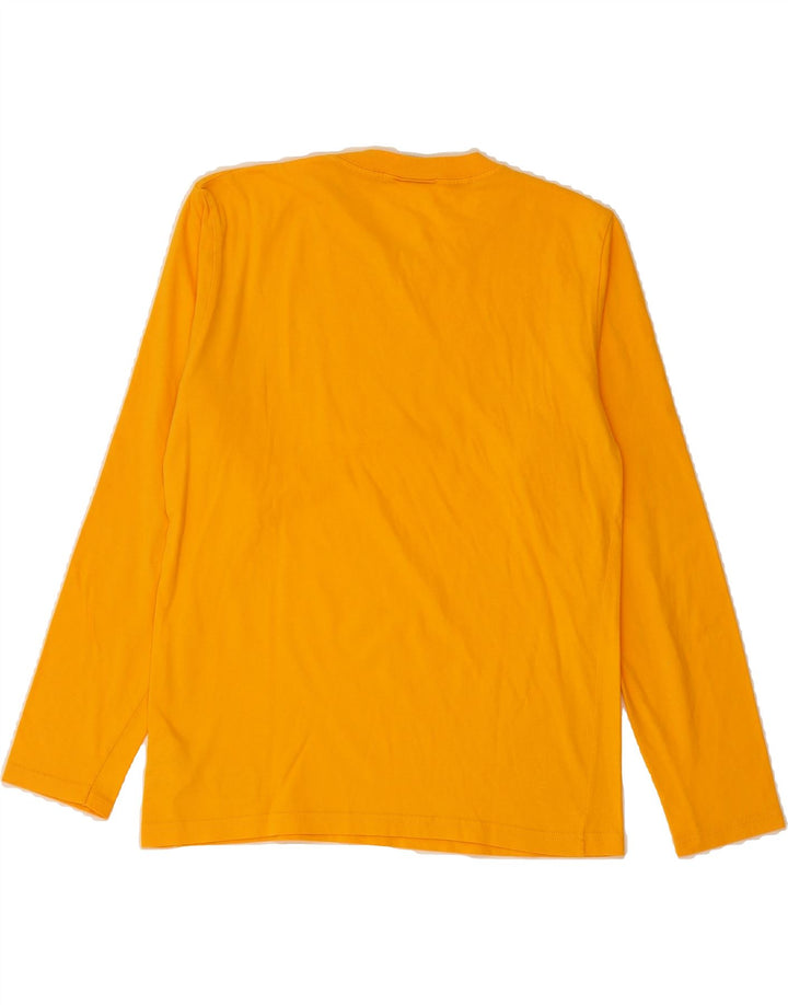 LEE Womens Top Long Sleeve UK 12 Medium Yellow Cotton Vintage Lee and Second-Hand Lee from Messina Hembry 