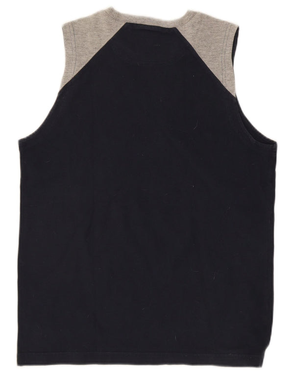 Champion Débardeur Graphique Homme Petit Bleu Marine Colorblock Coton
