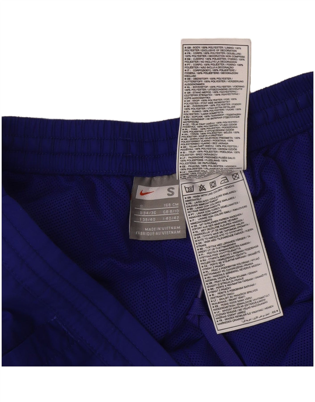 Nike Pantalon de survêtement pour femme UK 8/10 Petit Bleu Polyester