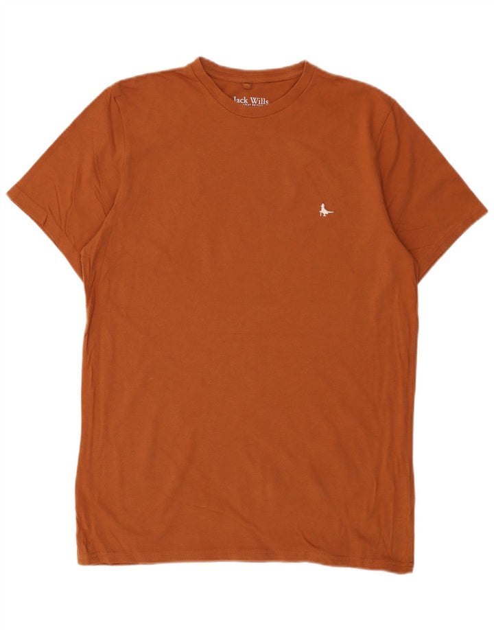 JACK WILLS T-shirt coupe classique pour homme en coton marron moyen