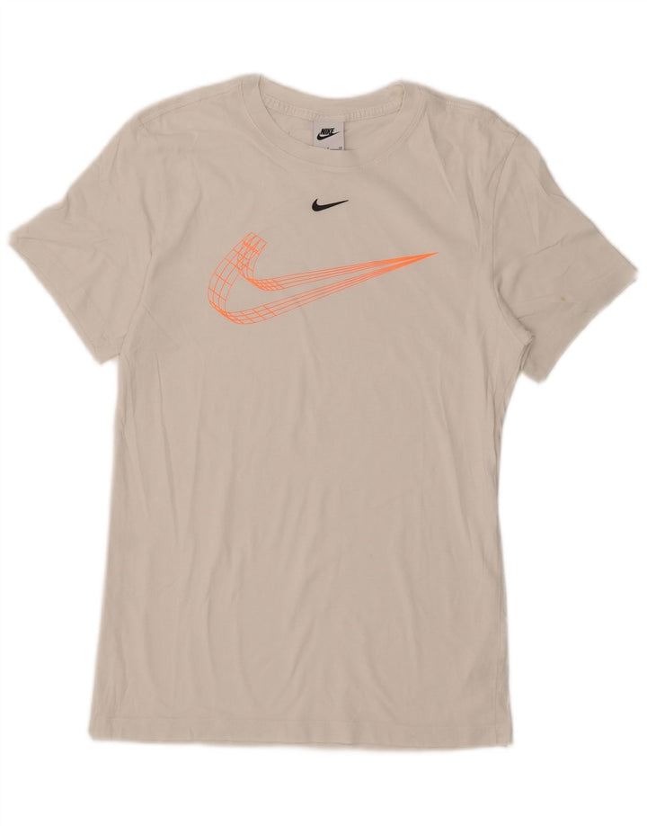 Nike T-shirt graphique pour hommes, petit, en coton blanc