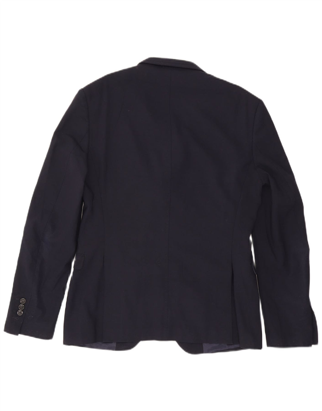 Zara Veste blazer à 2 boutons pour homme EU 50 Bleu marine moyen Polyester