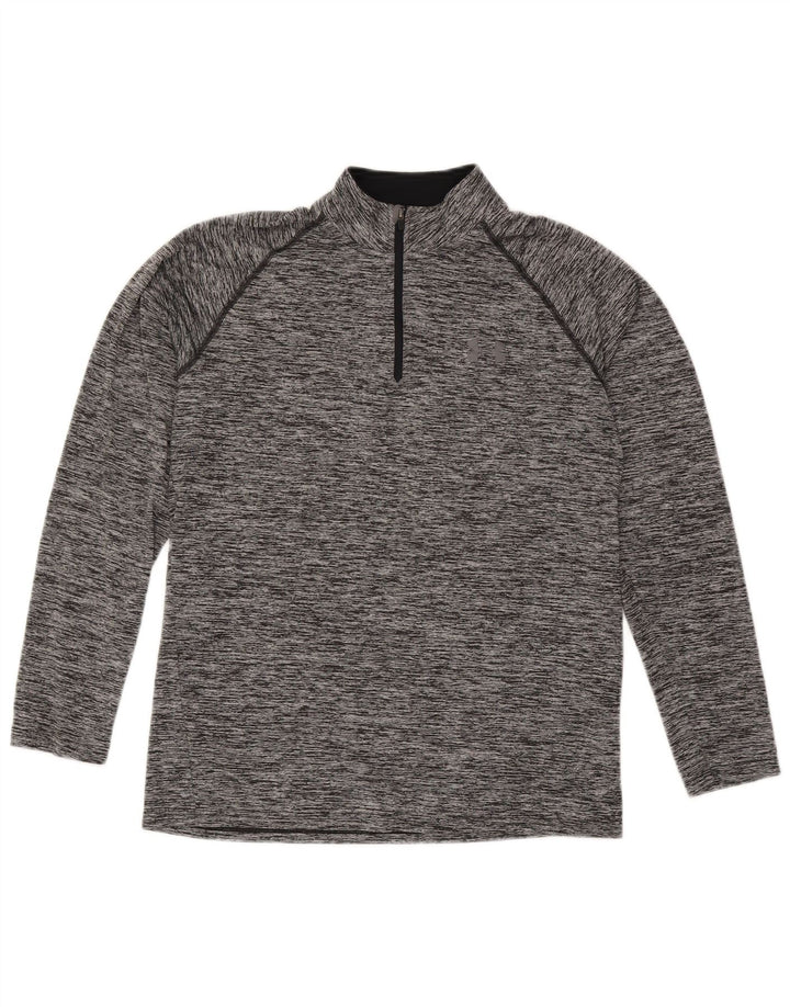 Under Armour Haut de Survêtement Heat Gear Pullover Homme Gris Moucheté
