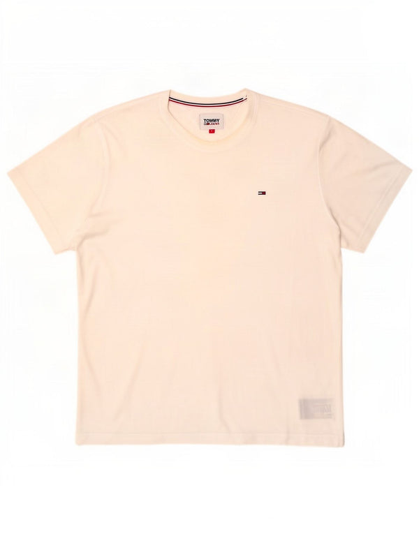 Tommy Hilfiger T-Shirt Homme Top XL Blanc Coton
