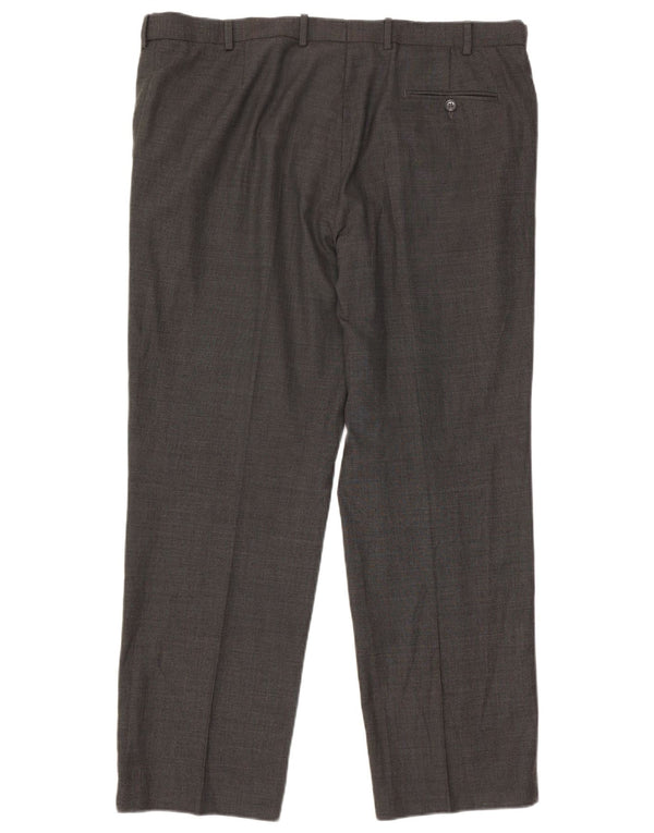 Marks & Spencer Pantalon décontracté droit pour homme W40 L31 Gris laine