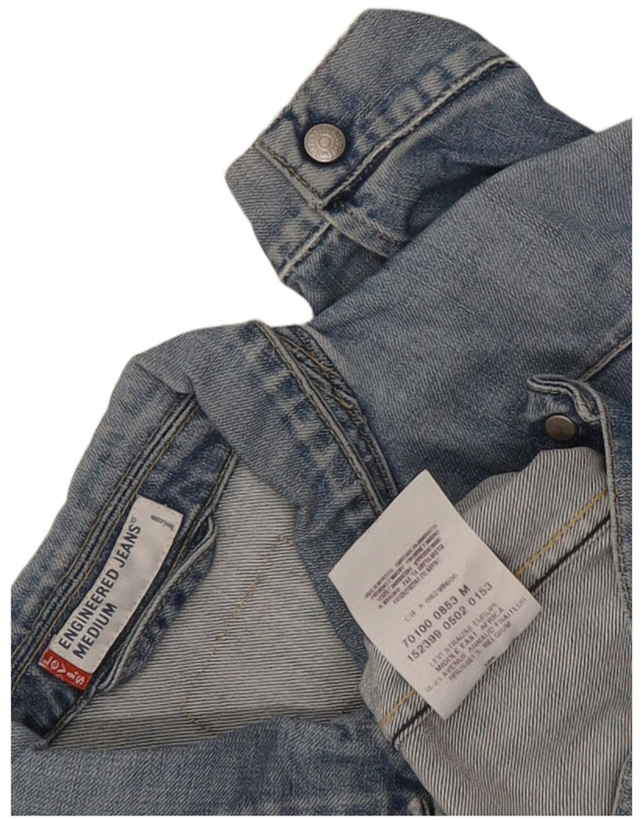 Levi's Veste en Jean Engineered Femme UK 14 Bleu Moyen Coton