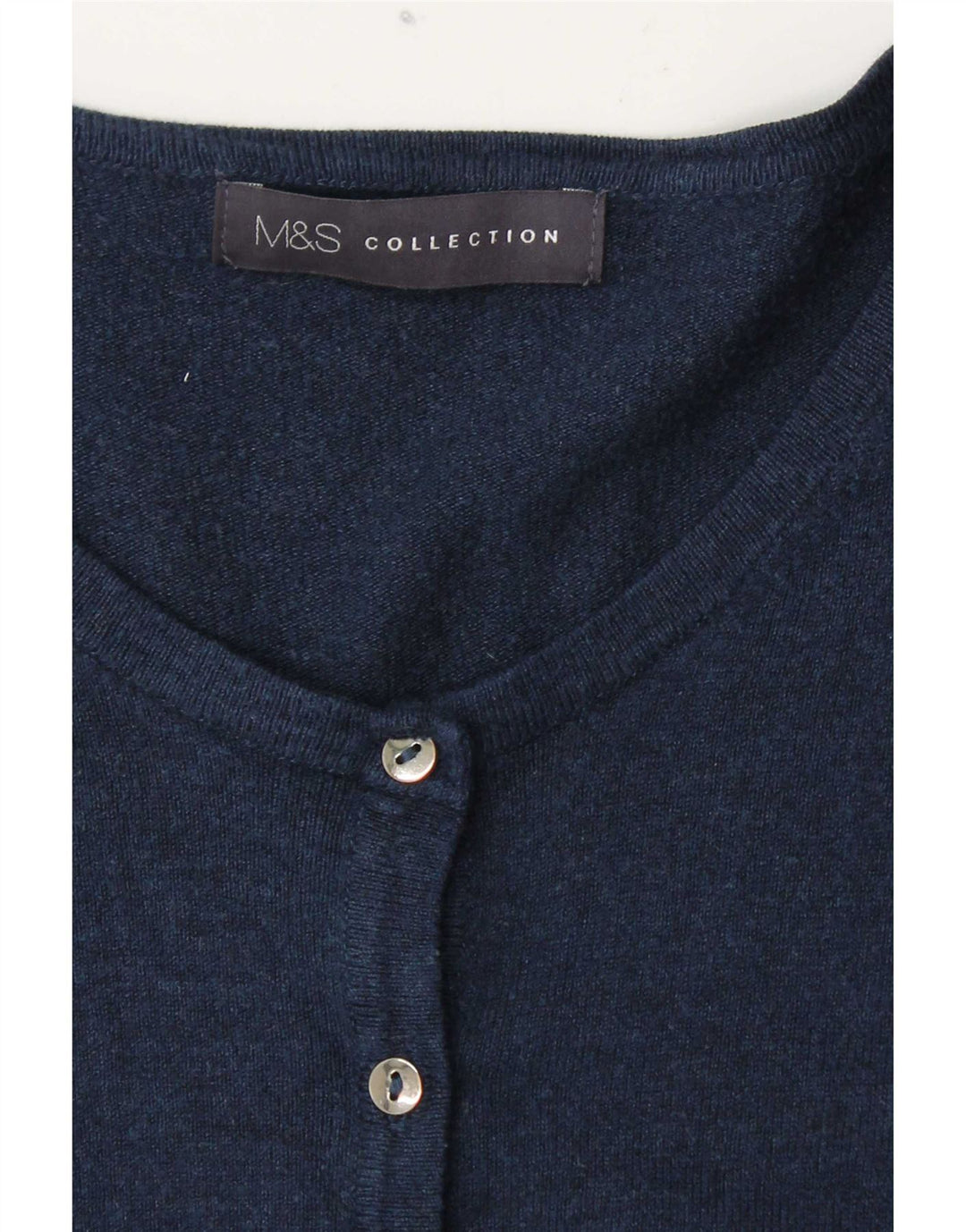Marks & Spencer Pull cardigan pour femme UK 14 Large Bleu marine