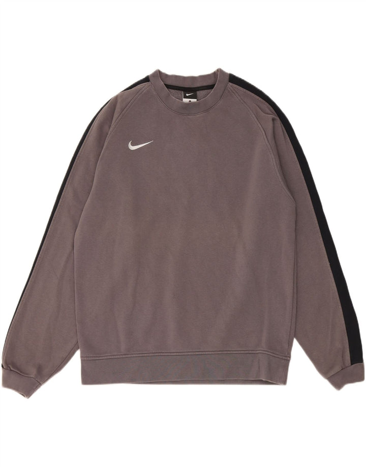 Nike Sweat-shirt pour homme en coton color block Gris Taille L