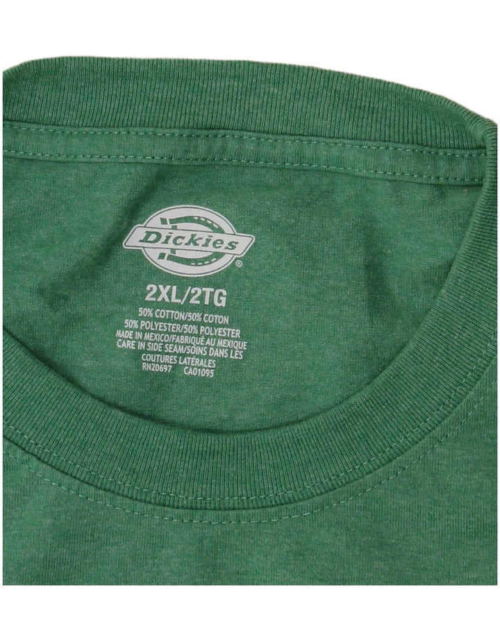 Dickies T-Shirt Homme Top 2XL Vert Coton