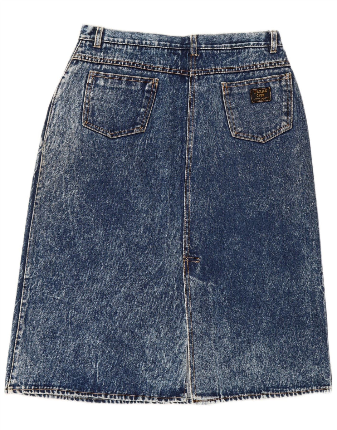 VINTAGE Jupe en jean femme W32 Grand Bleu