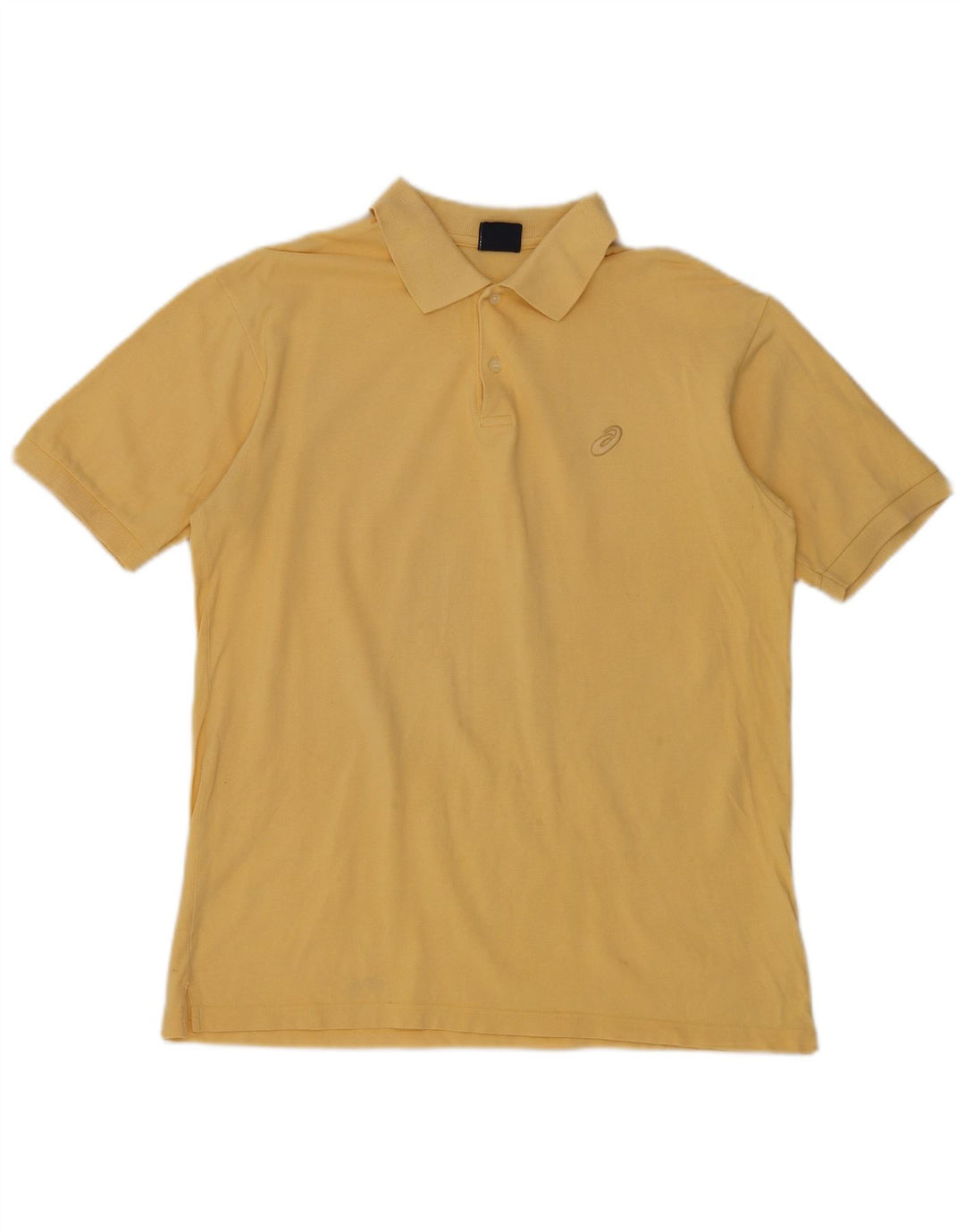 Asics Polo Homme Jaune Moyen Coton