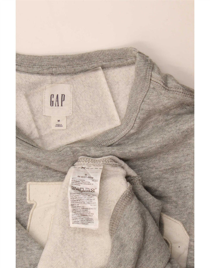 Gap Sweat-shirt graphique pour femme UK 14 Gris moyen