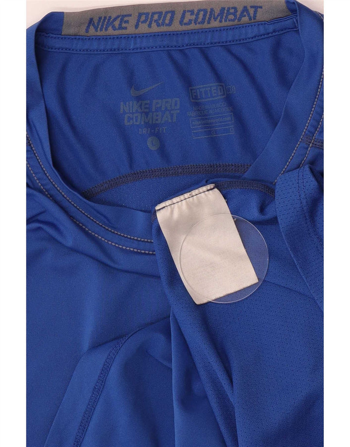 Nike Hommes Dri Fit T-Shirt Haut Grand Bleu Polyester
