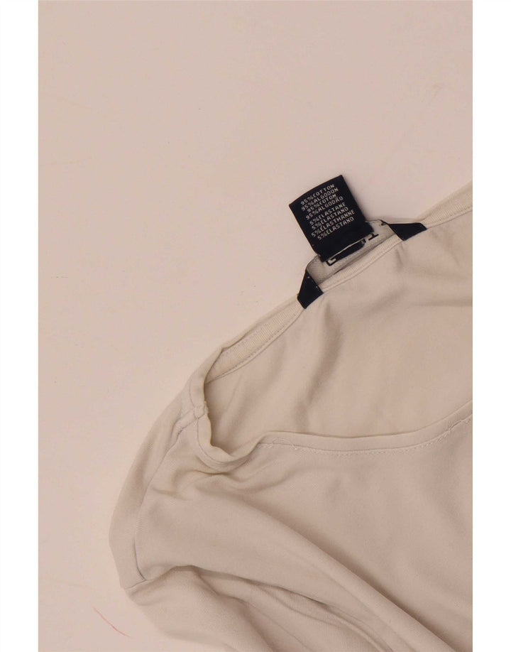 Gant Haut à manches longues pour femme UK 14 Large Blanc Coton