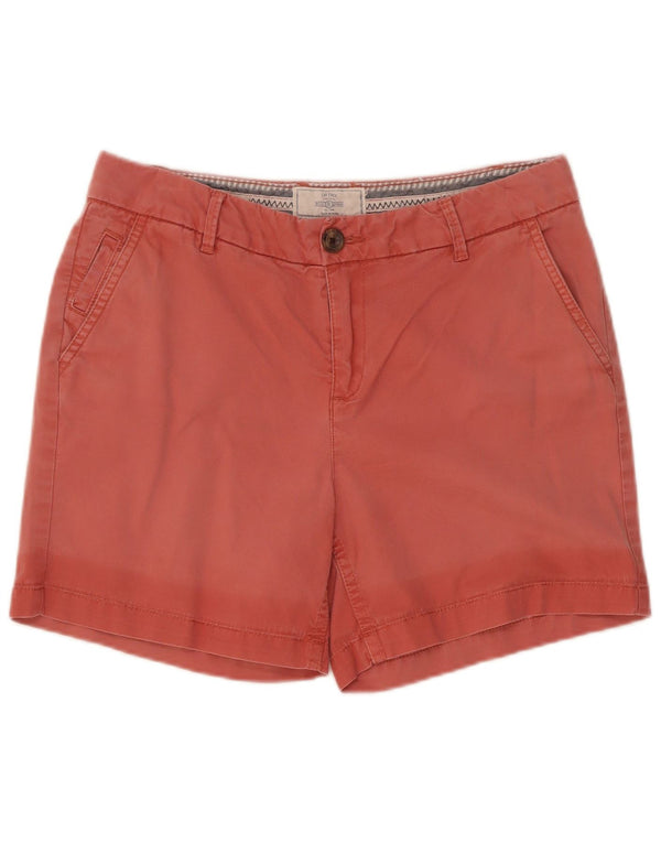 Fat Face Short Chino Femme UK 10 Petit W30 Coton Rouge