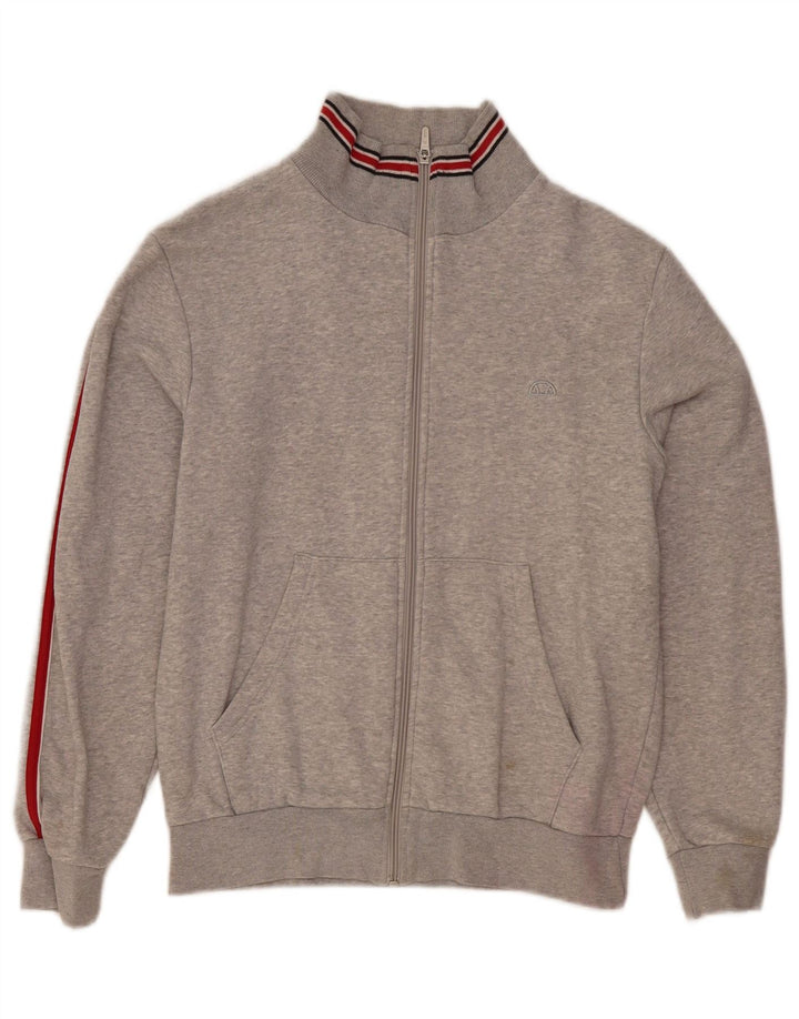 Ellesse Veste de survêtement pour femme UK 10 Small Gris Moucheté Coton