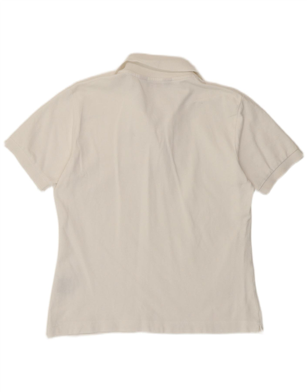 KAPPA Polo Femme UK 14 Large Blanc Coton