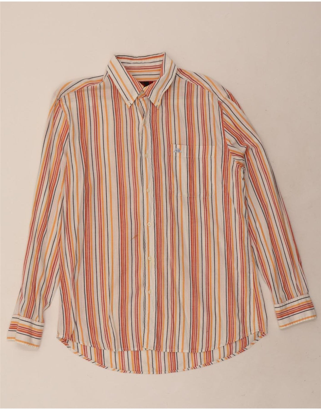 Kappa Chemise Homme Large Coton Rayé Multicolore