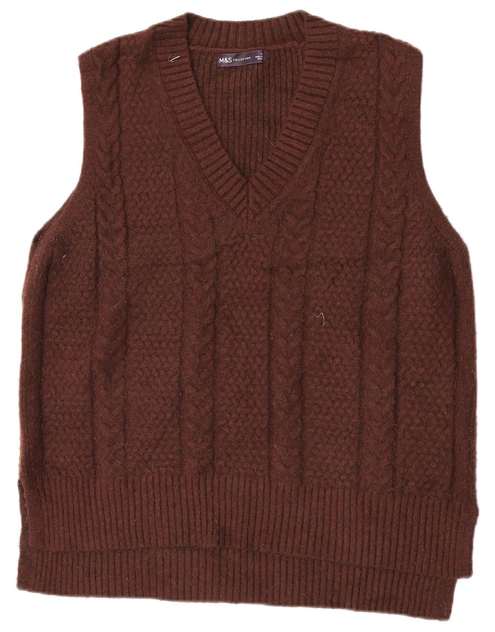 Marks & Spencer Débardeur pour femme UK 16 Large Marron Polyester