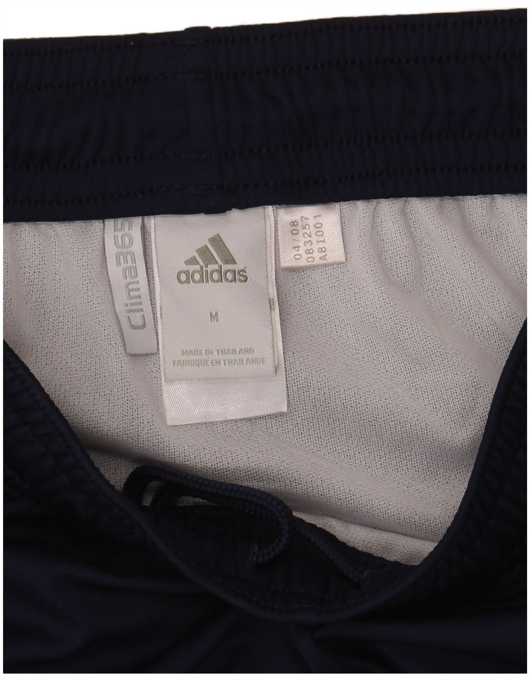 Adidas Short de Sport Clima 365 Homme Bleu Marine Moyen Polyester Colorblock