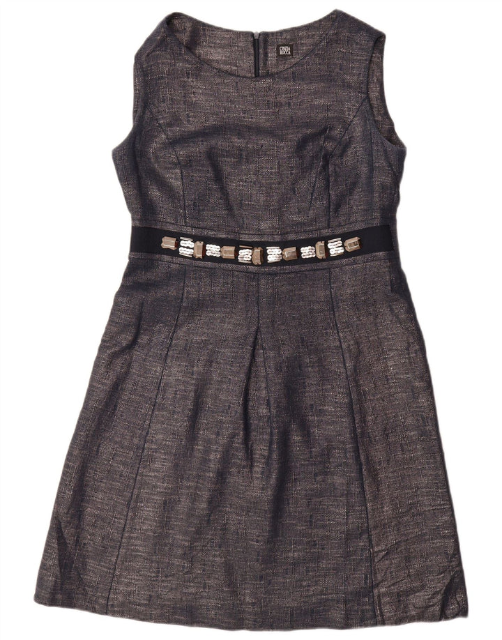 CINZIA ROCCA Ensemble 2 pièces 1 bouton pour femme UK 10 Petit coton bleu marine
