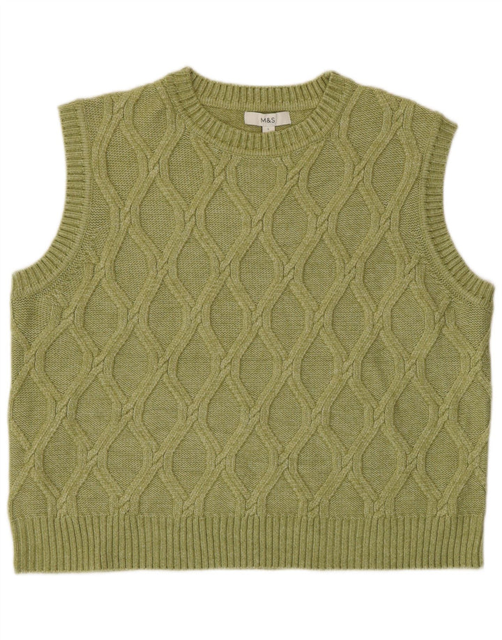 Marks & Spencer Débardeur pour femme UK 16 Large Vert Polyester