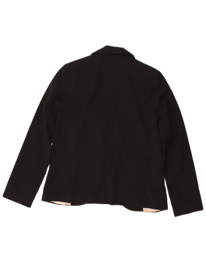 Topshop Veste Blazer Ouverte Femme UK 8 Petit Noir Polyester