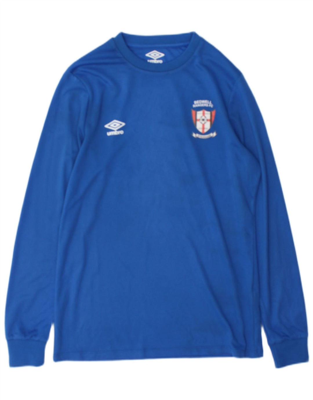 Umbro Haut graphique à manches longues pour homme, petit, bleu, polyester