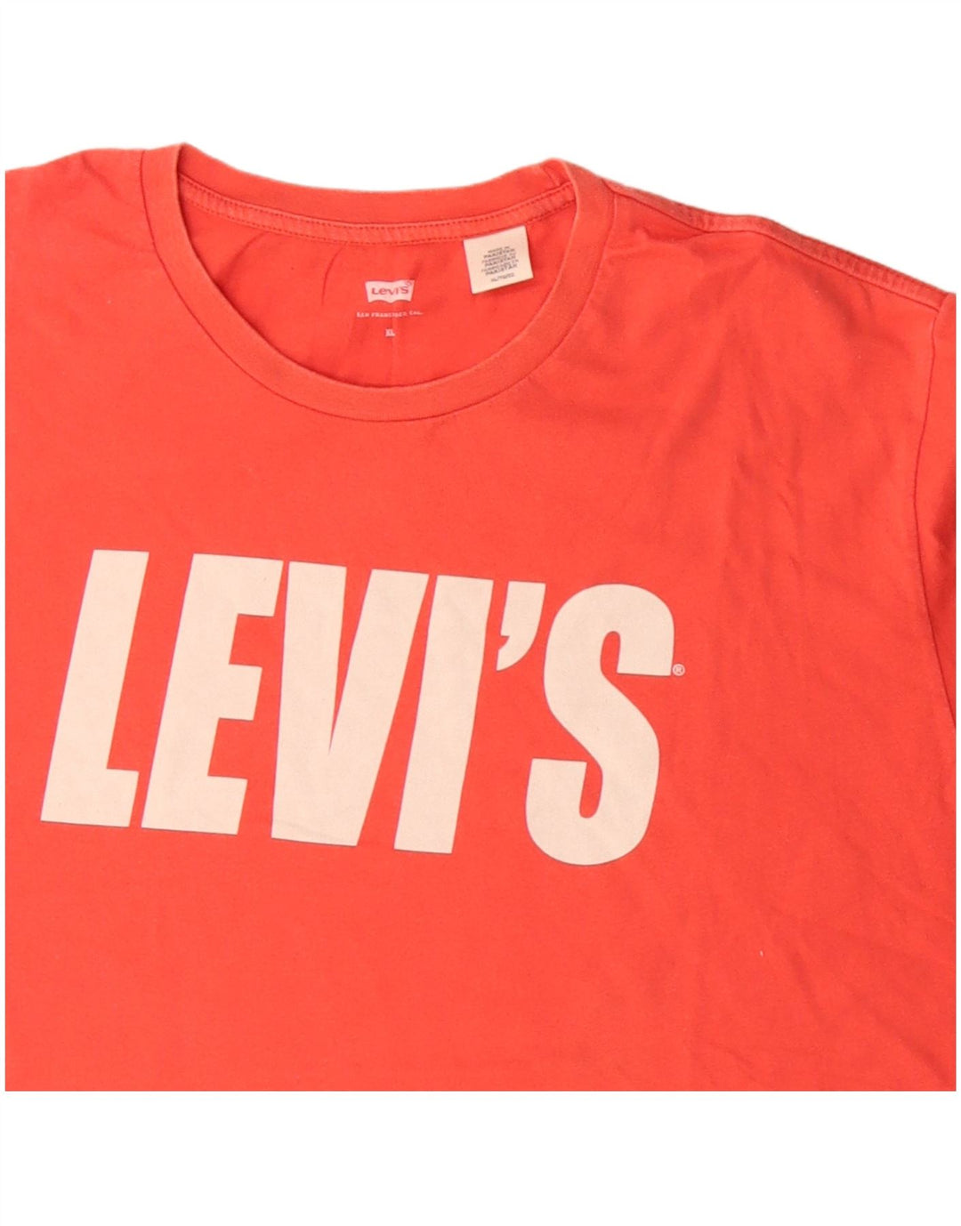 LEVI'S T-Shirt Graphique Homme XL Rouge Coton