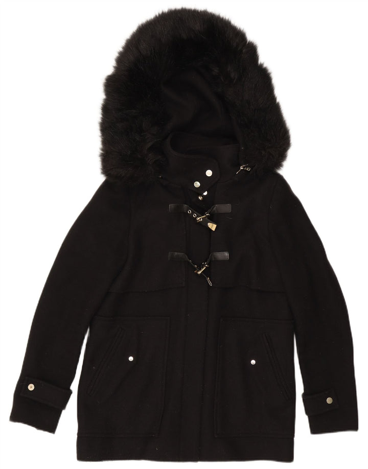 Zara Womens Bomber Jacket UK 14 Medium Noir Polyester