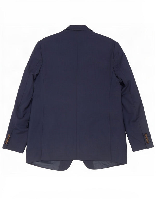 Marks & Spencer Veste blazer à 2 boutons pour homme UK 42 Large Bleu marine Polyester