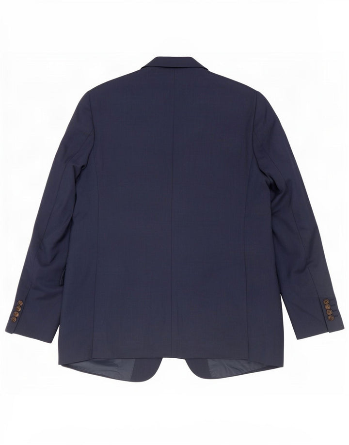 Marks & Spencer Veste blazer à 2 boutons pour homme UK 42 Large Bleu marine Polyester