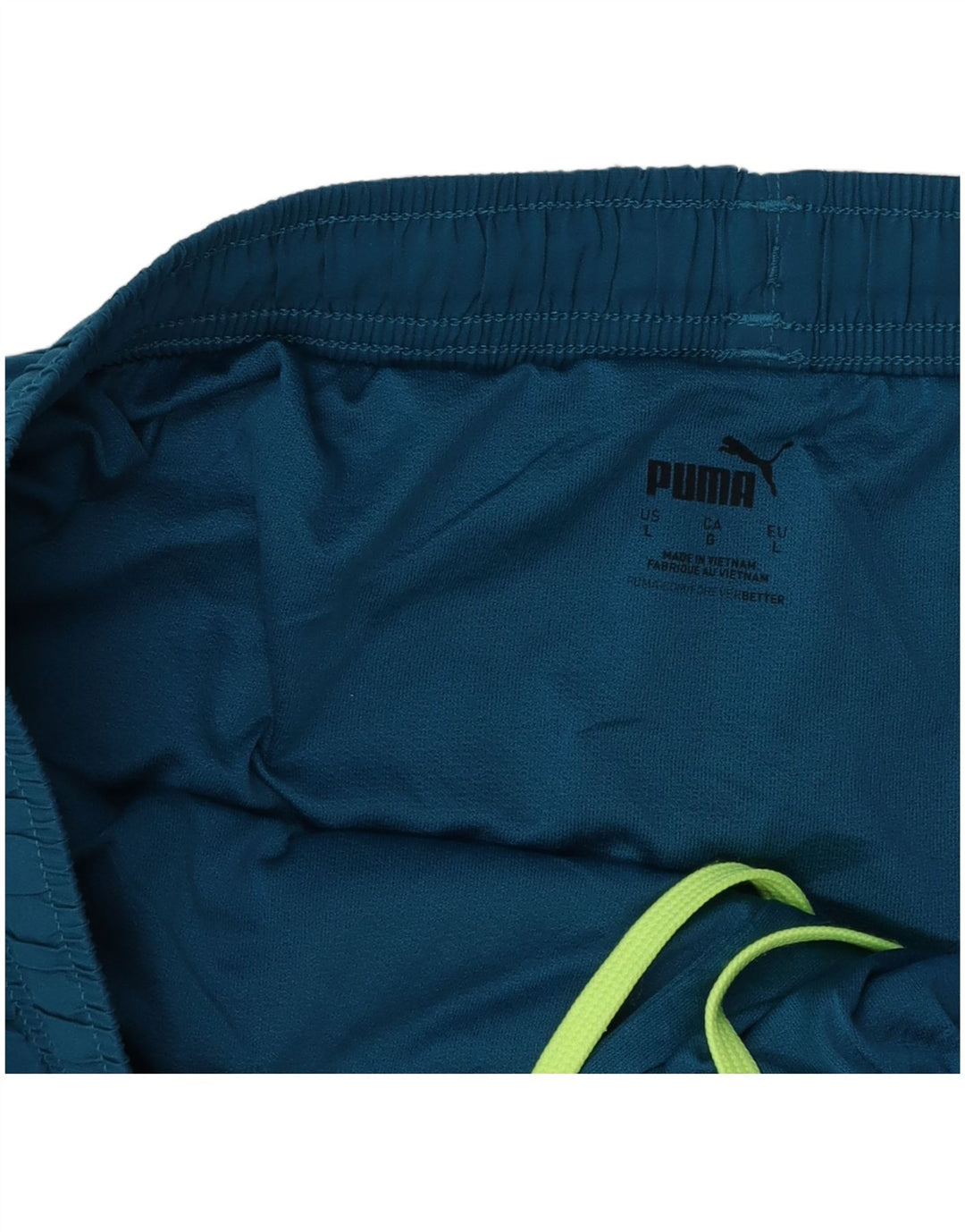 PUMA Short de Sport Homme Large Bleu Colorblock