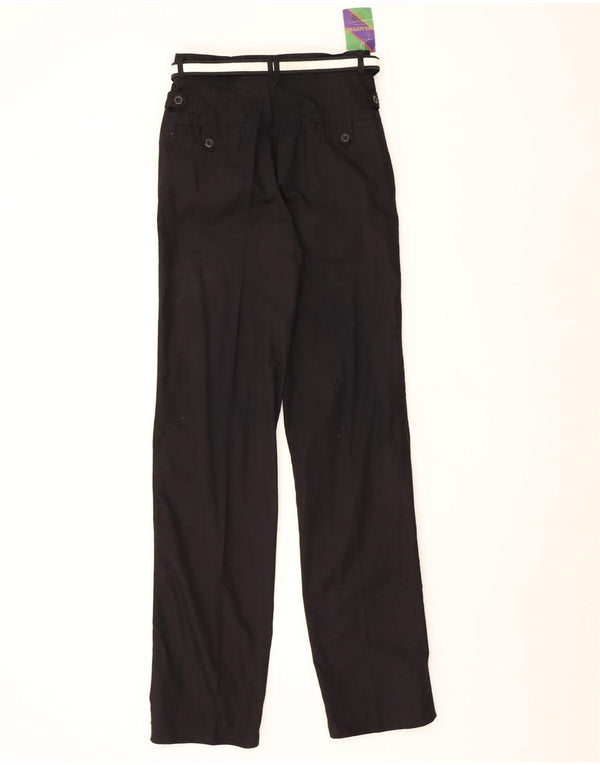 Wampum Pantalon décontracté slim pour femme IT 44 Medium W28 L34 Noir Coton
