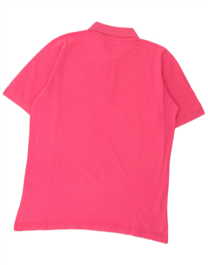 KAPPA Polo Homme Rose Moyen Coton