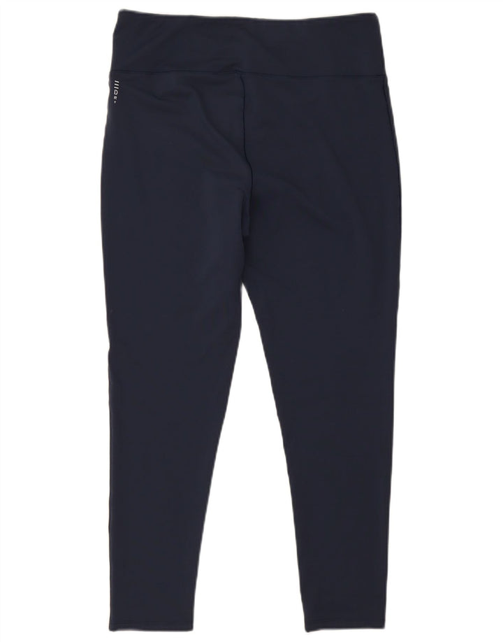 Esprit Legging court graphique pour femme UK 14 Large Bleu Marine Polyester