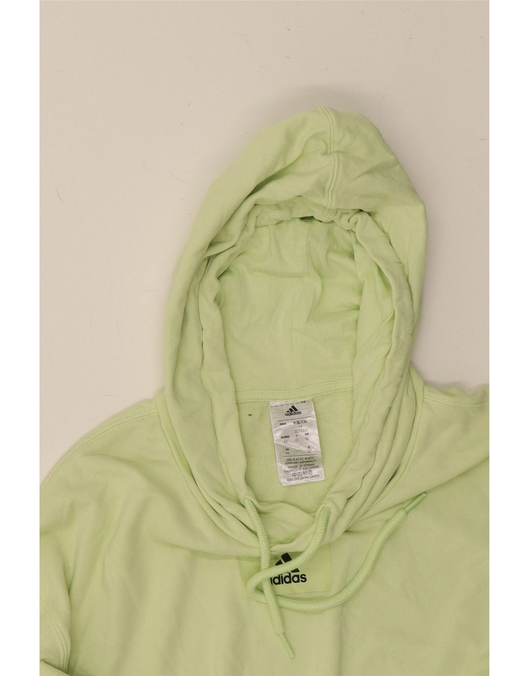 ADIDAS Mens Hoodie Jumper Medium Green Cotton Vintage Adidas and Second-Hand Adidas from Messina Hembry 