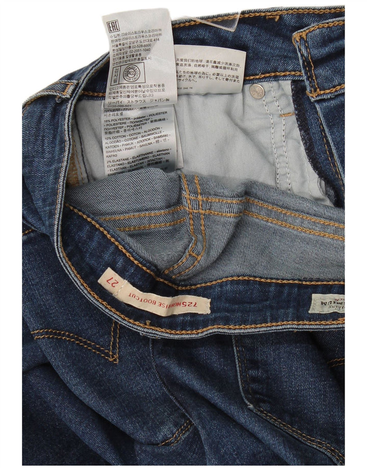 Levi's Jean Bootcut Taille Haute 725 Femme W27 L29 Bleu Lyocell