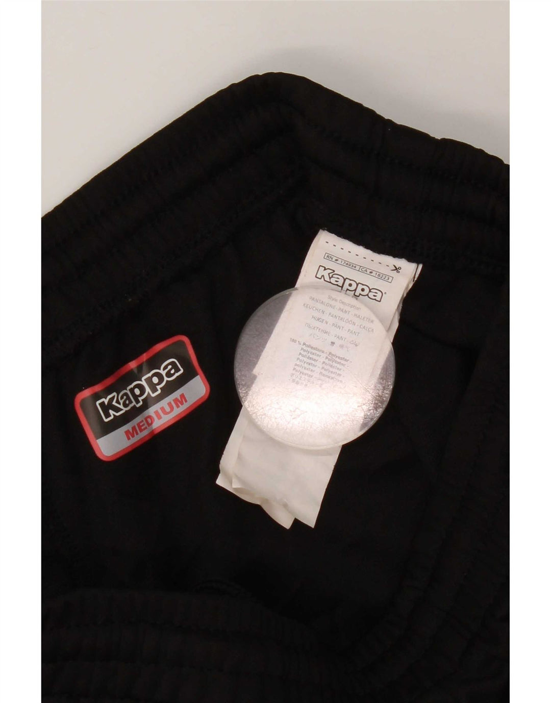 Kappa Pantalon de Survêtement Corby Rugby Club Homme Noir Moyen Polyester