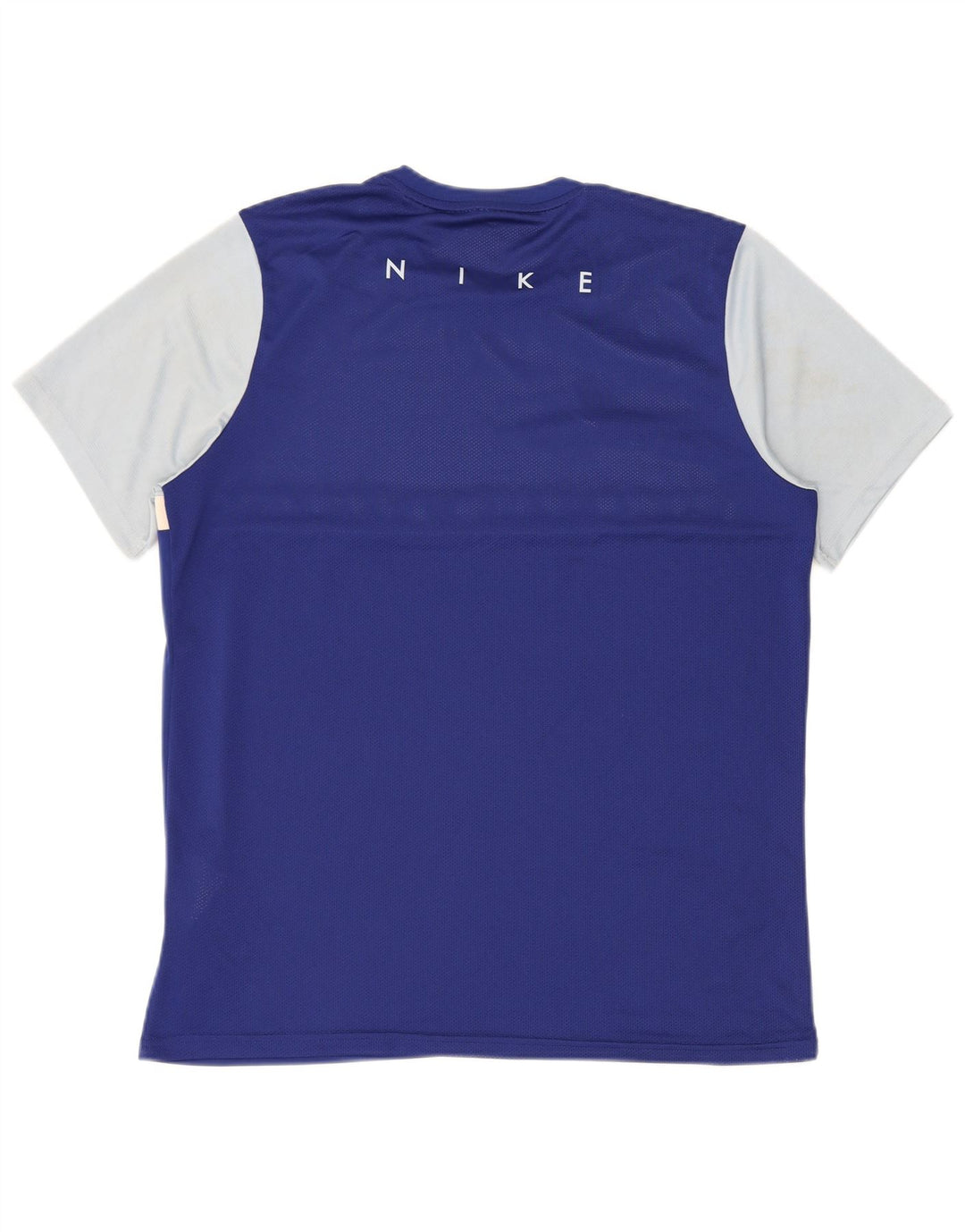 Nike T-shirt Dri Fit pour homme XL Bleu Colorblock Polyester