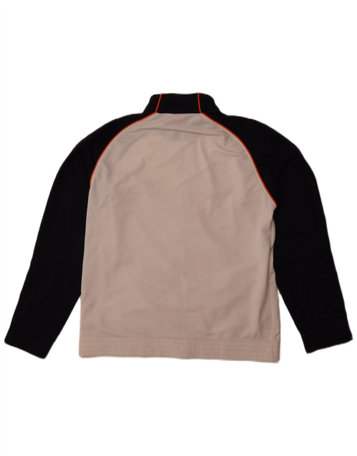 Veste de survêtement Nike pour homme UK 38/40 Polyester color block blanc moyen