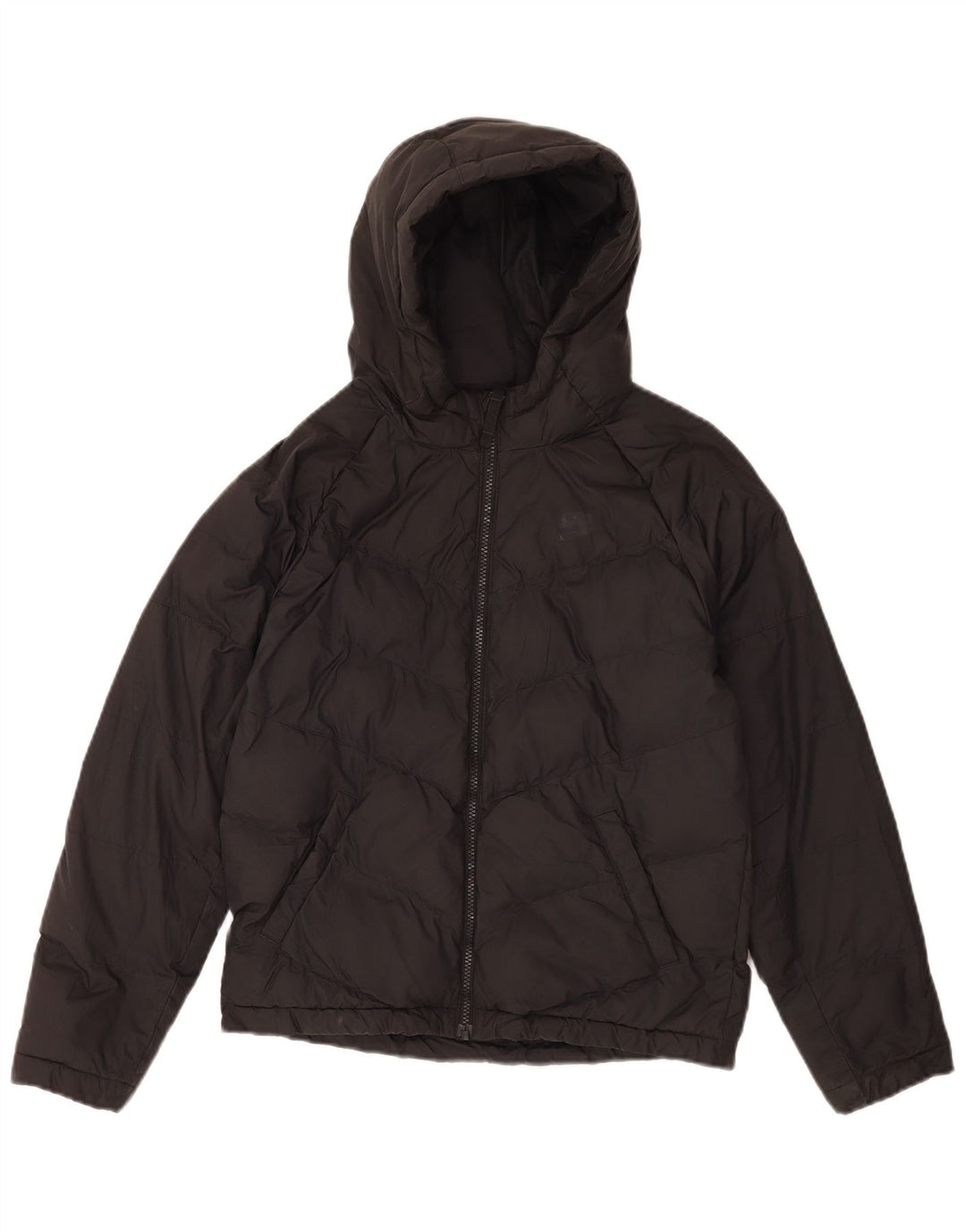 Nike Veste matelassée à capuche pour fille 12-13 ans Large Noir Polyester