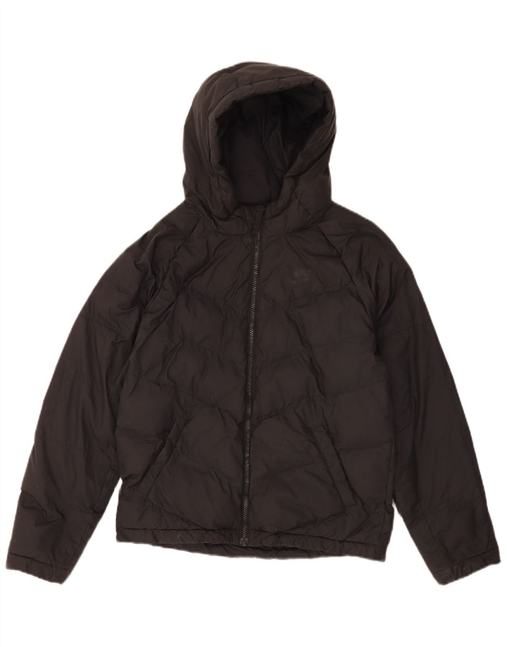 Nike Veste matelassée à capuche pour fille 12-13 ans Large Noir Polyester