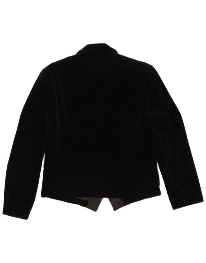 Charlie Chaplin Veste blazer en velours à 1 bouton pour femme IT 46 Large Noir